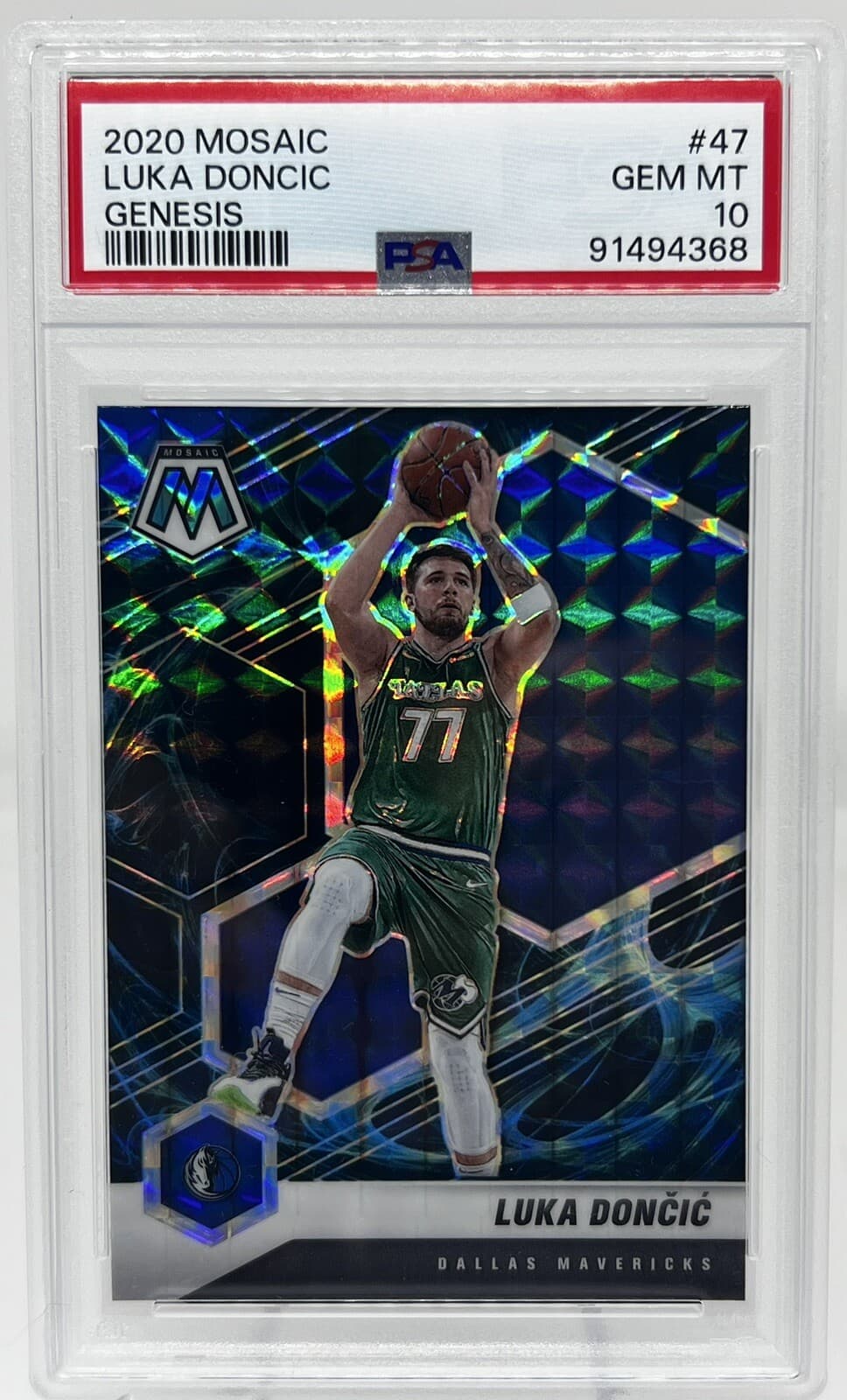 Luka Doncic Genesis 2020 Panini Mosaic
