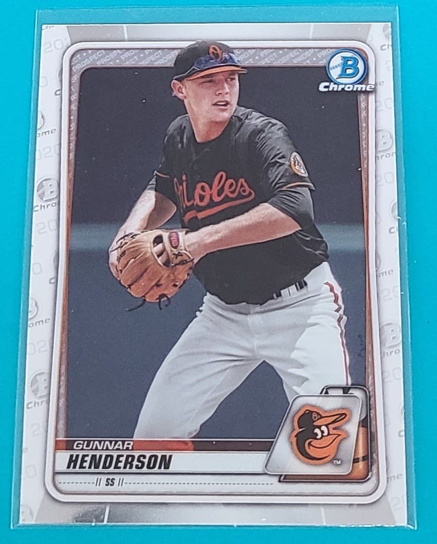 Gunnar Henderson Orioles 2020 Bowman Chrome 2020 Bowman Chrome