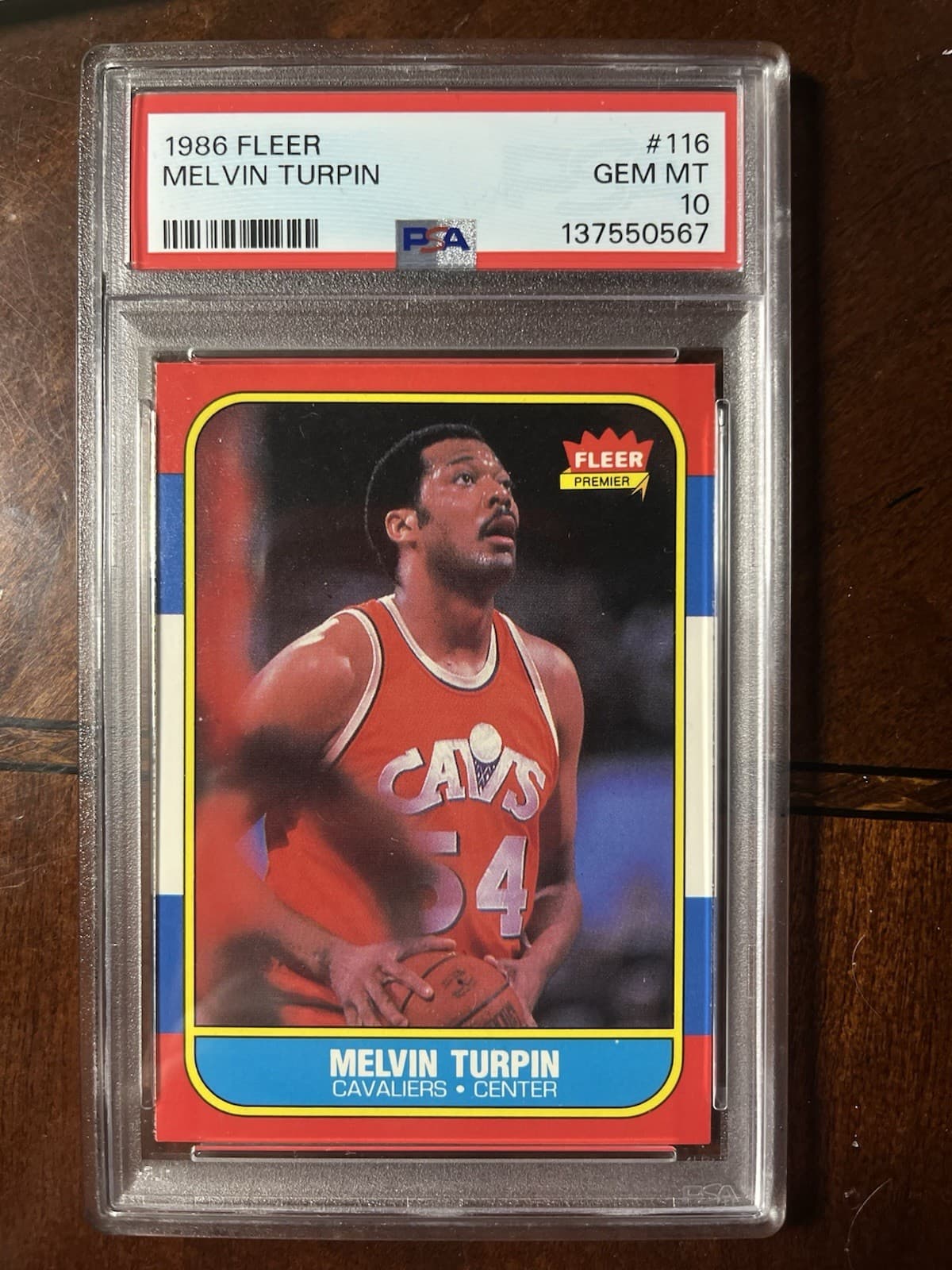 Basketball Melvin Turpin 1986 Fleer 1986 Fleer
