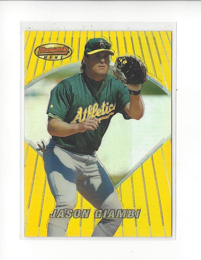Best Jason Giambi 1996 Bowman 1996 Bowman refractor