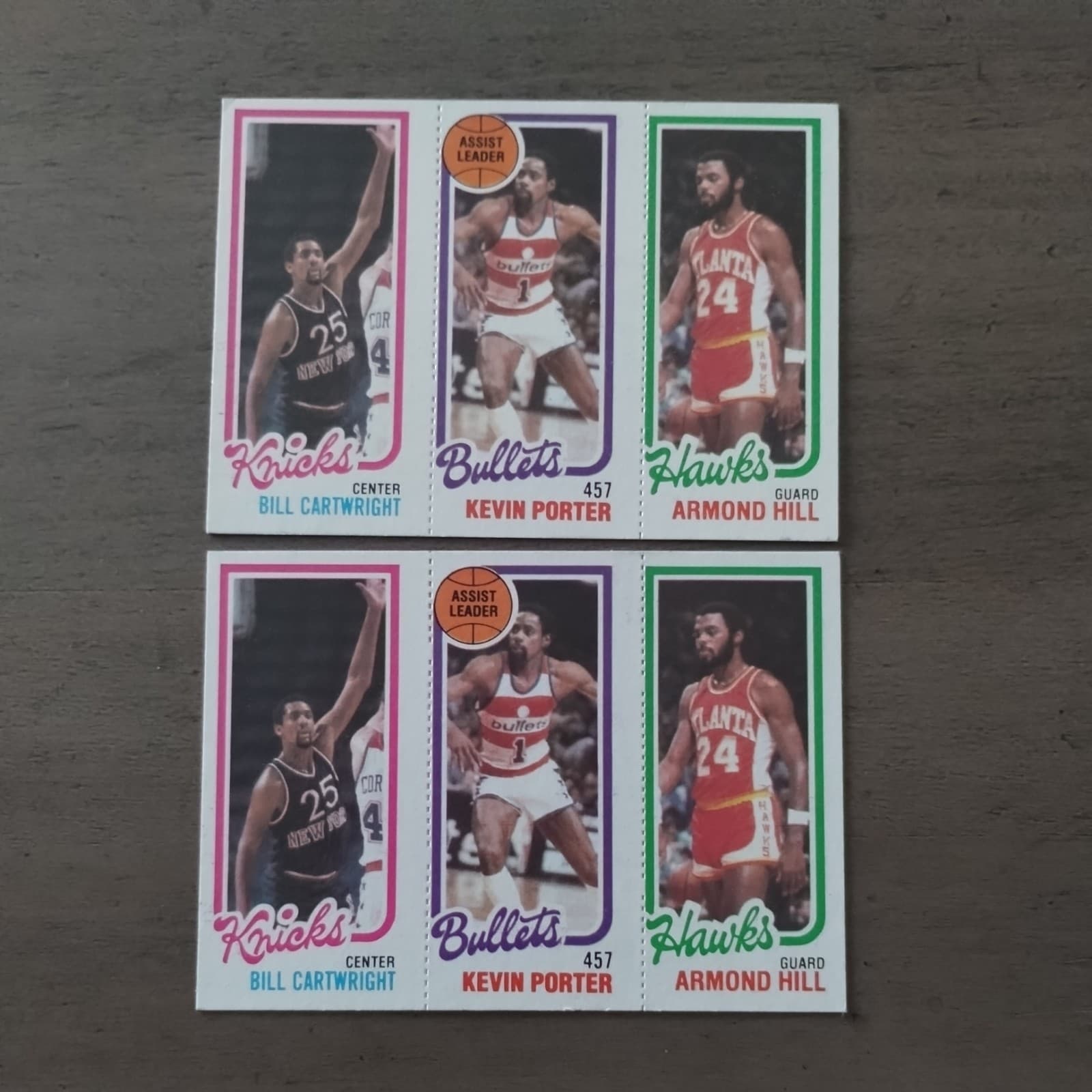Two (2) -81 / 244 / 166 Cartwr 1980 Topps 1980 Topps