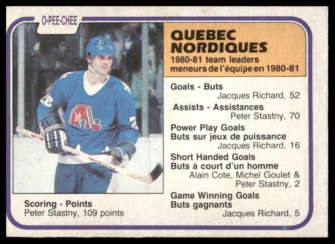 Peter Stastny Quebec 1981 O-Pee-Chee 1981 O-Pee-Chee