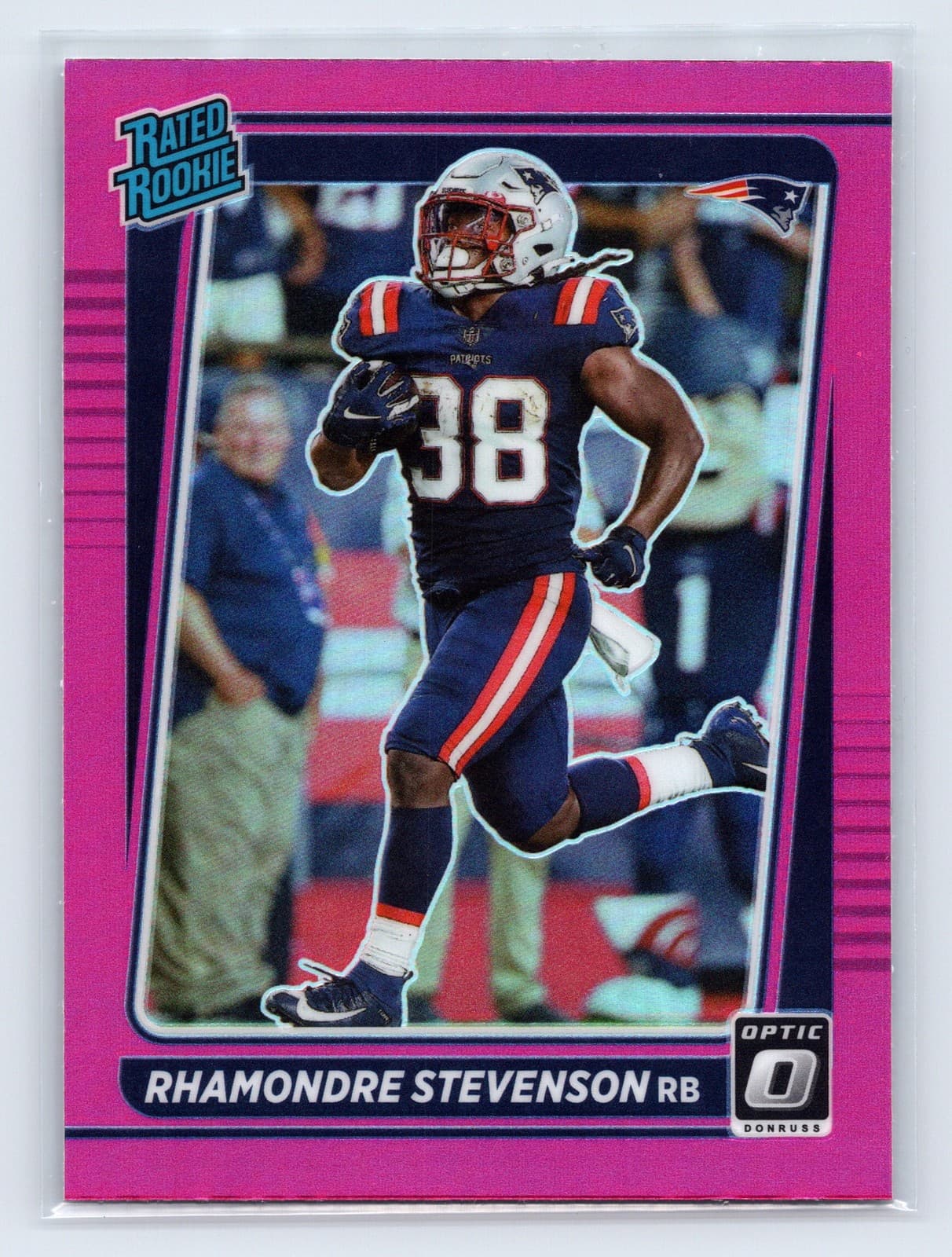 Rhamondre Stevenson Pink 2021 Donruss Optic 2021 Donruss Optic pink