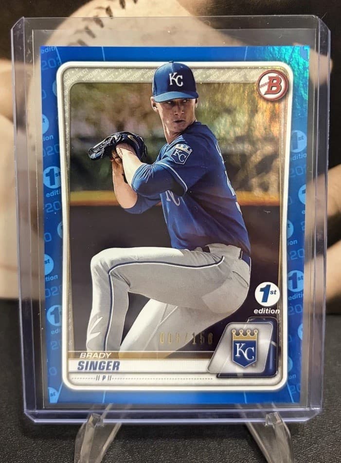 Prospects Brady Singer 2020 Bowman 2020 Bowman blue-refractor