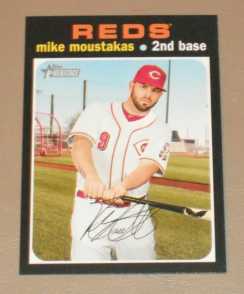 Mike Moustakas Cincinnati 2020 Topps Heritage