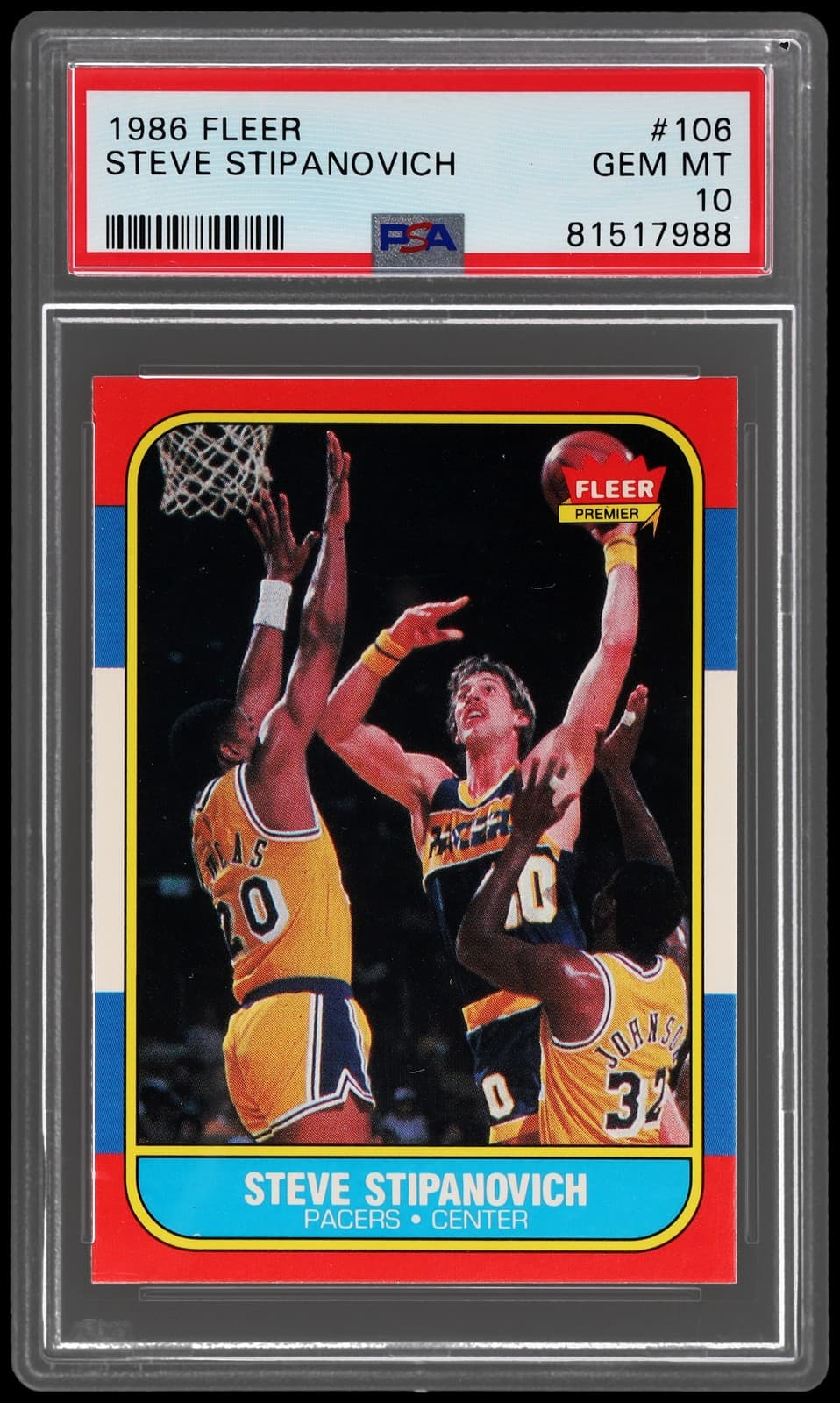 Steve Stipanovich Basketball 1986 Fleer 1986 Fleer