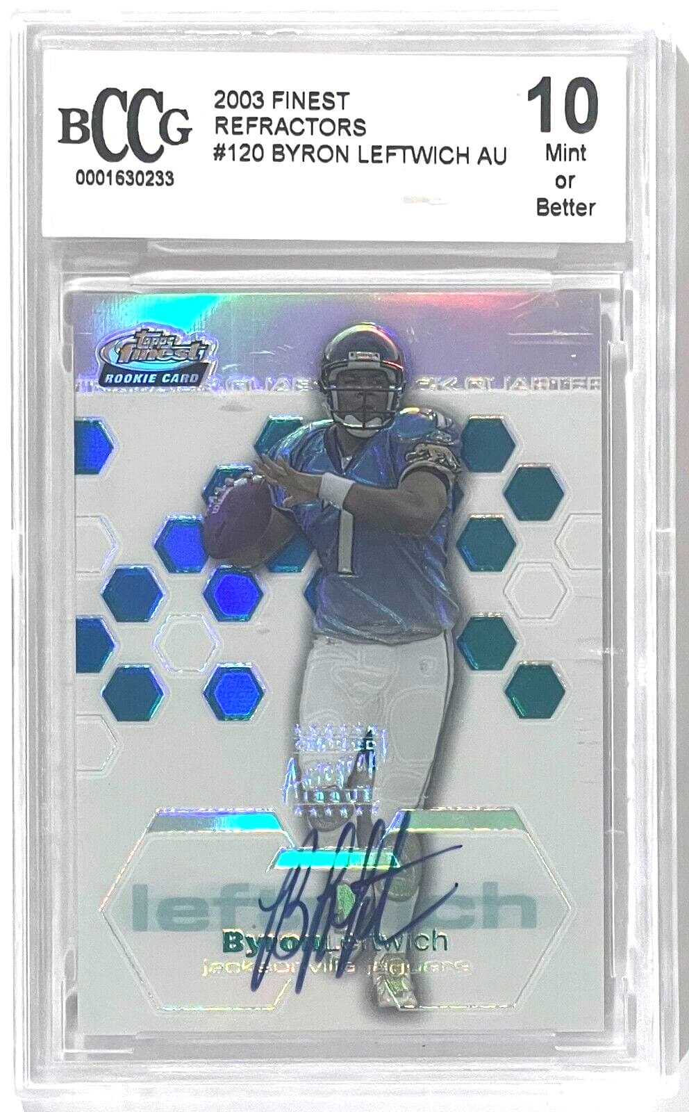 Refractors Byron Leftwich 2003 Topps Finest