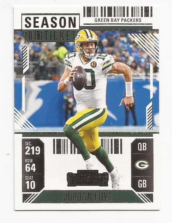 Football Packers Jordan 2024 Panini Contenders 2024 Panini Contenders