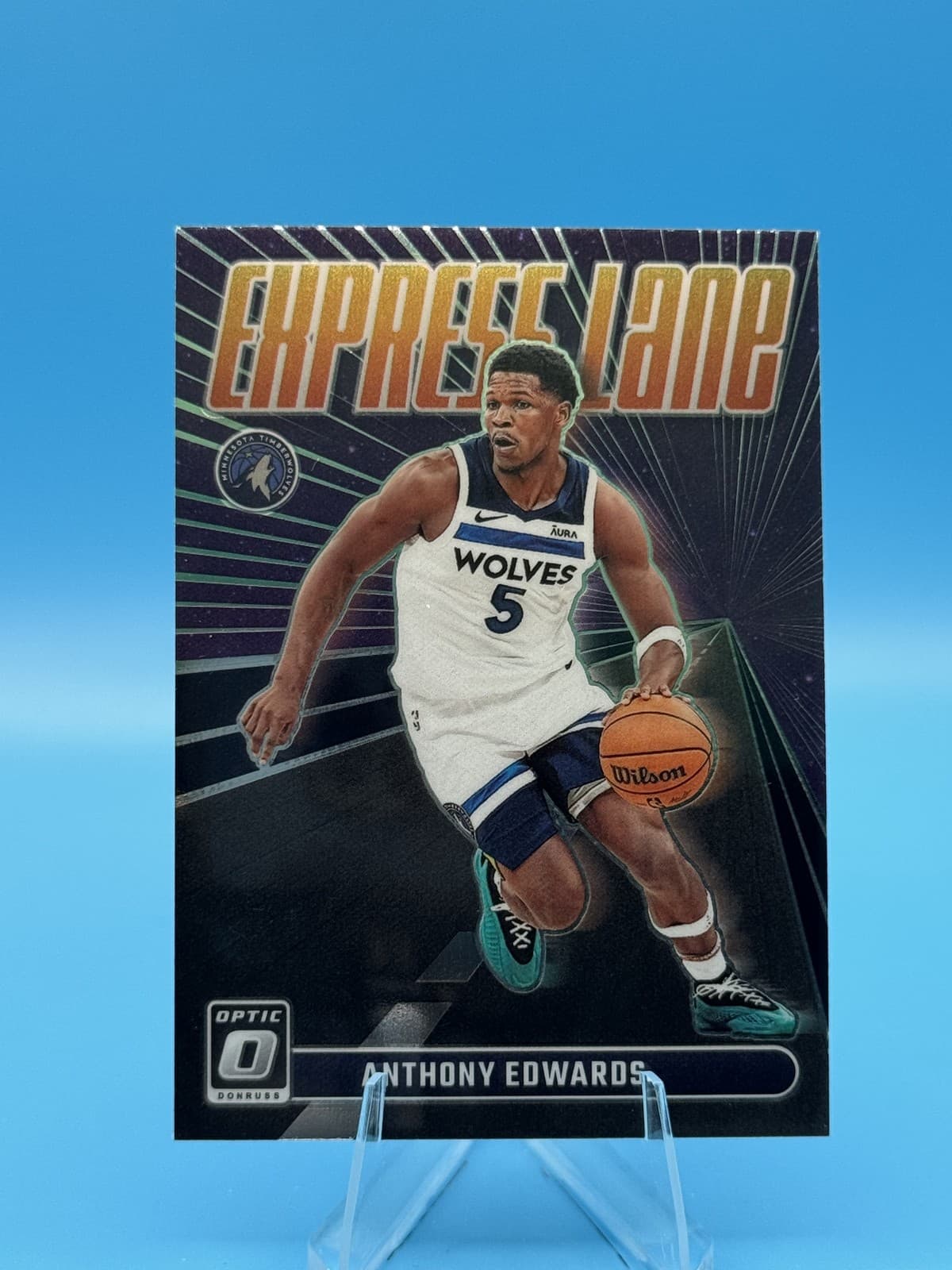 Anthony Edwards Express 2023 Donruss Optic