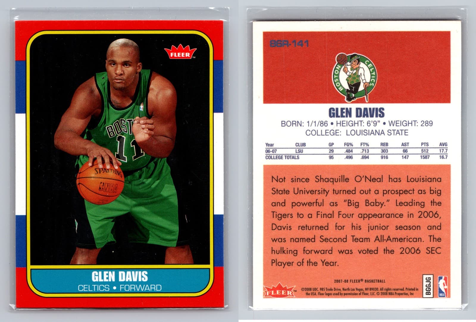 Glen Davis 2007 Fleer 2007 Fleer
