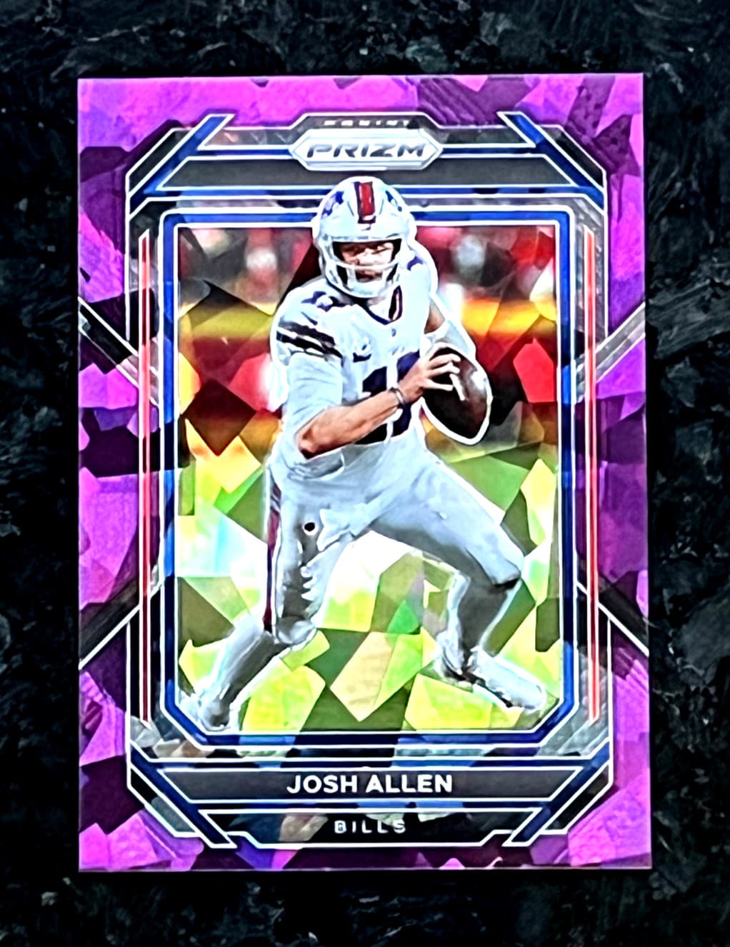 Josh Allen Purple 2022 Panini Prizm 2022 Panini Prizm cracked-ice-purple