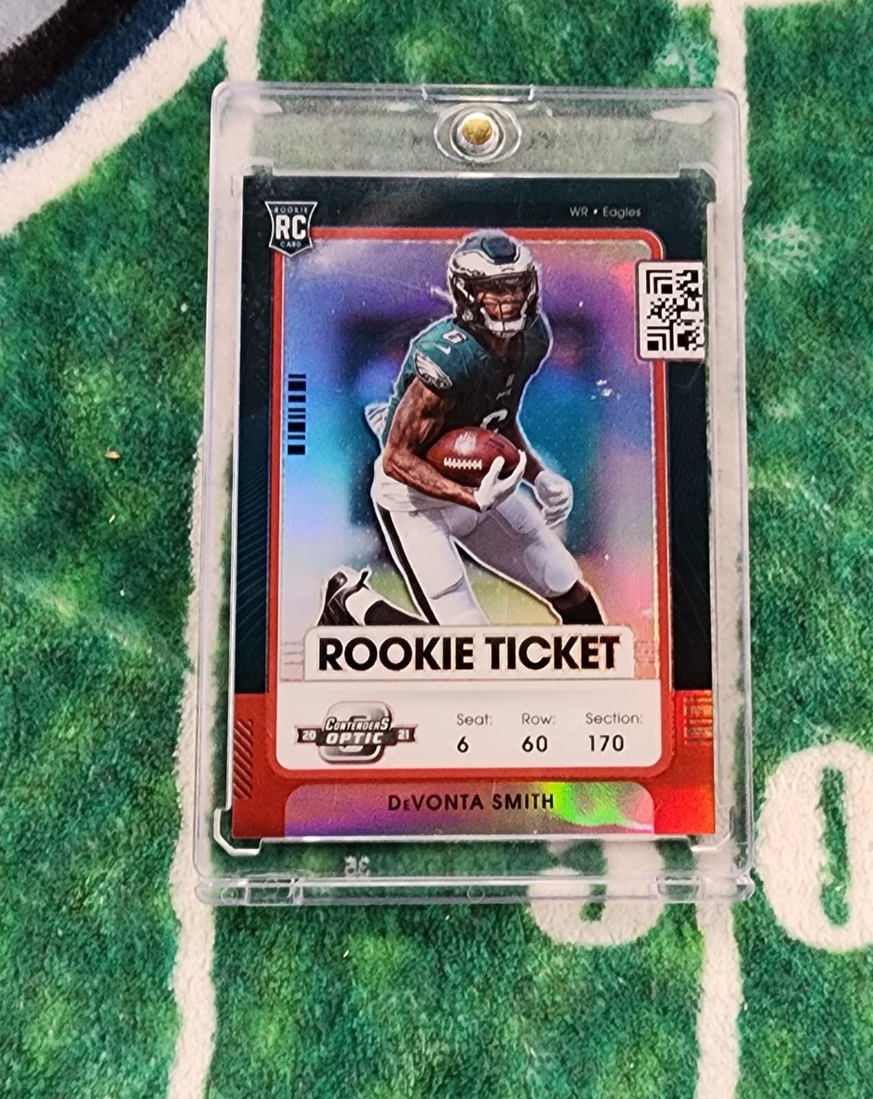 Optic Ticket Devonta 2021 Panini Contenders 2021 Panini Contenders red