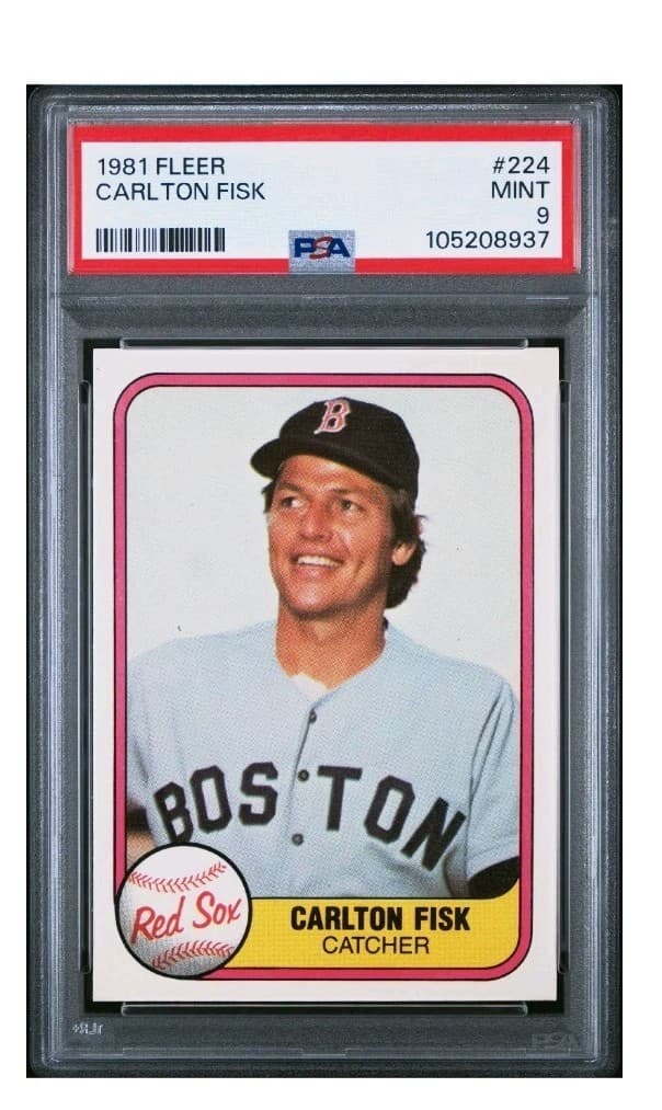π₯π CARLTON FISK RED SOX HOF 1981 Fleer 1981 Fleer