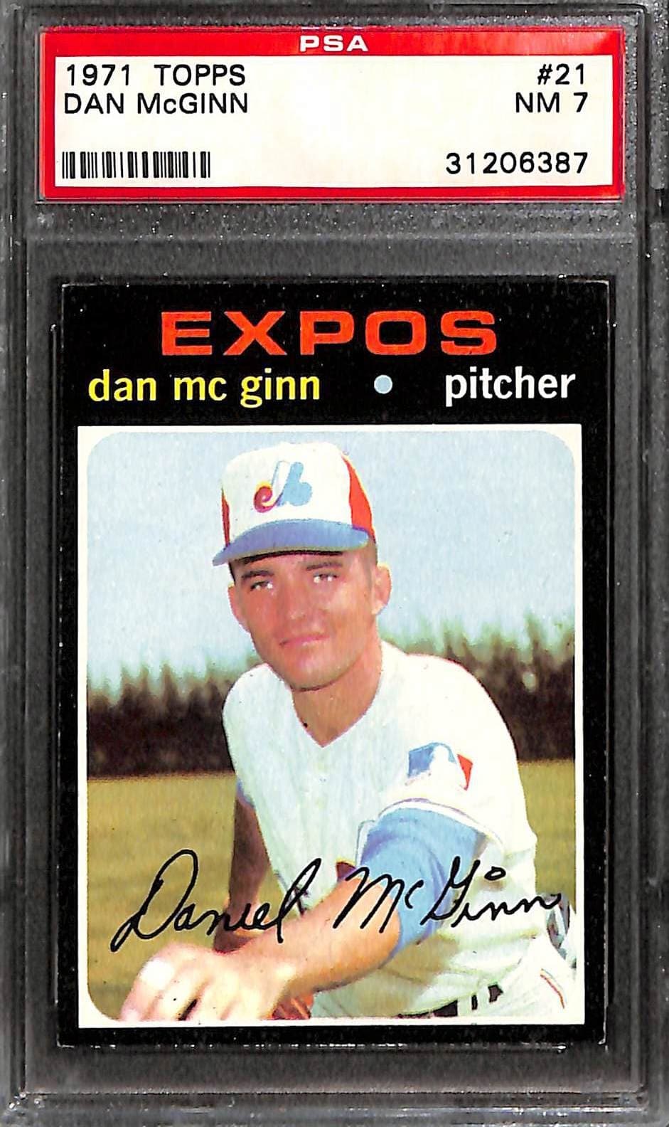 Dan McGinn 1971 topps Topps