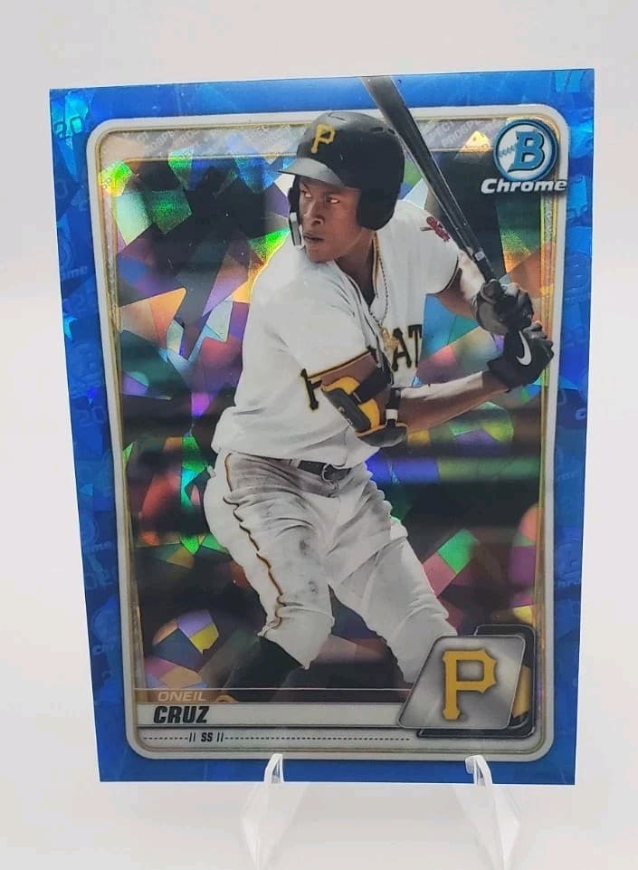 Oneil Cruz Blue 2020 Bowman Chrome 2020 Bowman Chrome blue