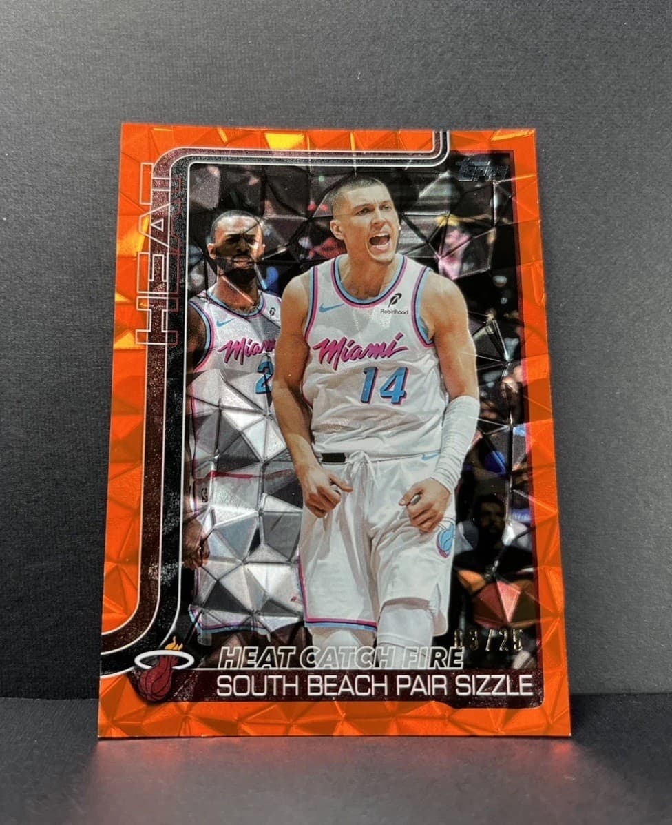 Heat Catch Fire 2025 Topps 2025 Topps orange