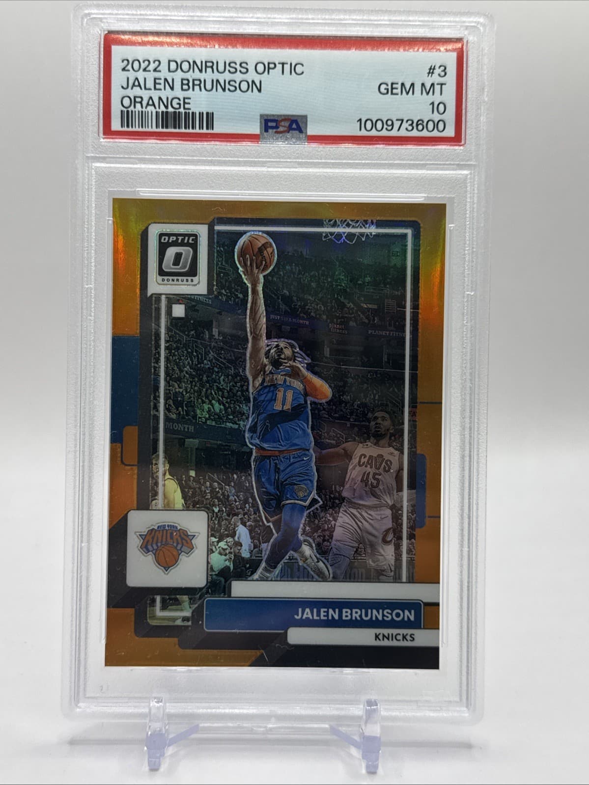 Jalen Brunson Basketball 2022 Donruss Optic