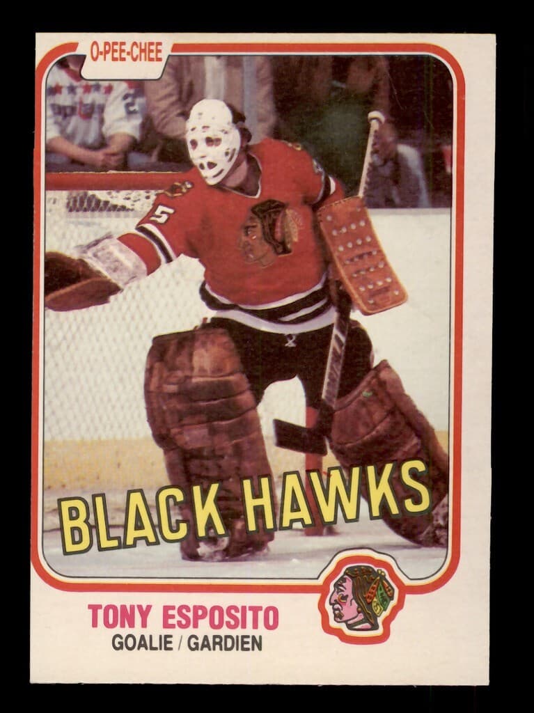 -82 HOCKEY TONY ESPOSITO CHICA 1981 O-Pee-Chee