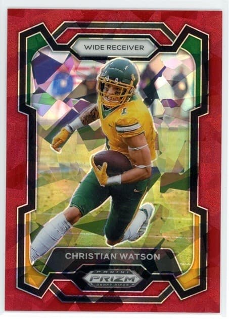 Christian Watson Draft 2024 Panini Prizm 2024 Panini Prizm red