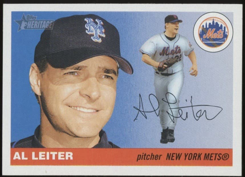 BASEBALL SHORTPRINT AL LEITER 2004 Topps Heritage 2004 Topps Heritage
