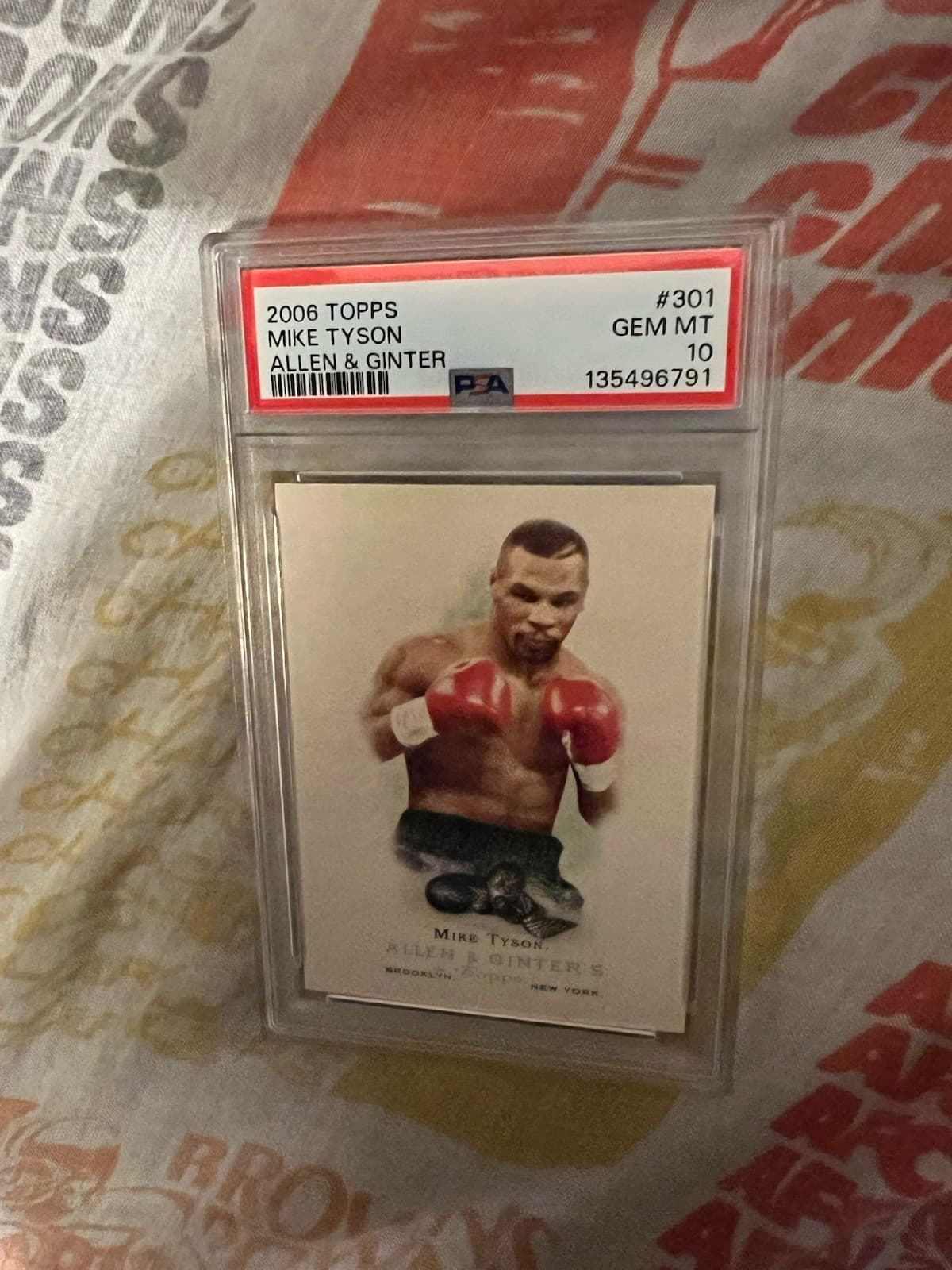 Mike Tyson trading card