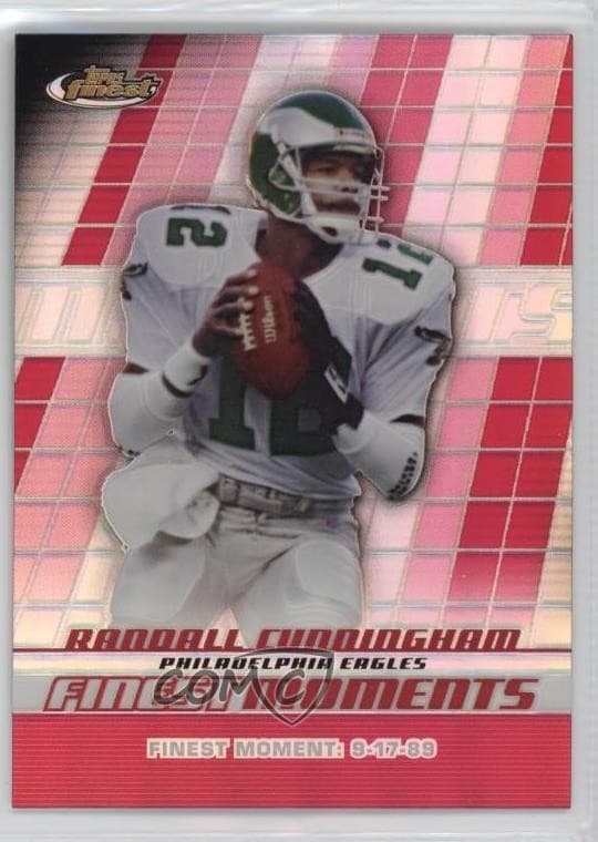 Moments Randall Cunningham 2008 Topps Finest 2008 Topps Finest refractor