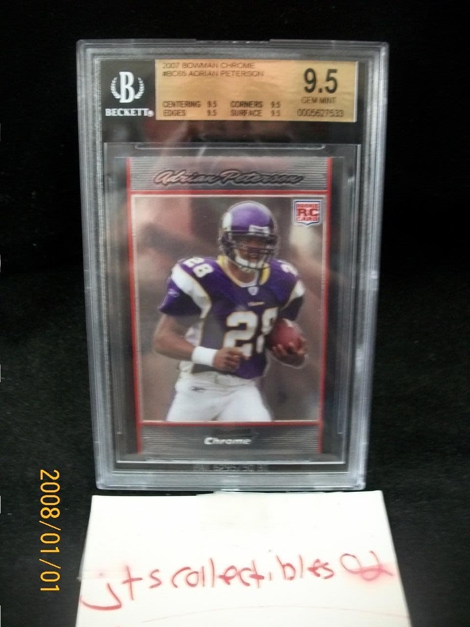 NFL BC65 Adrian PETERSON 2007 Bowman Chrome