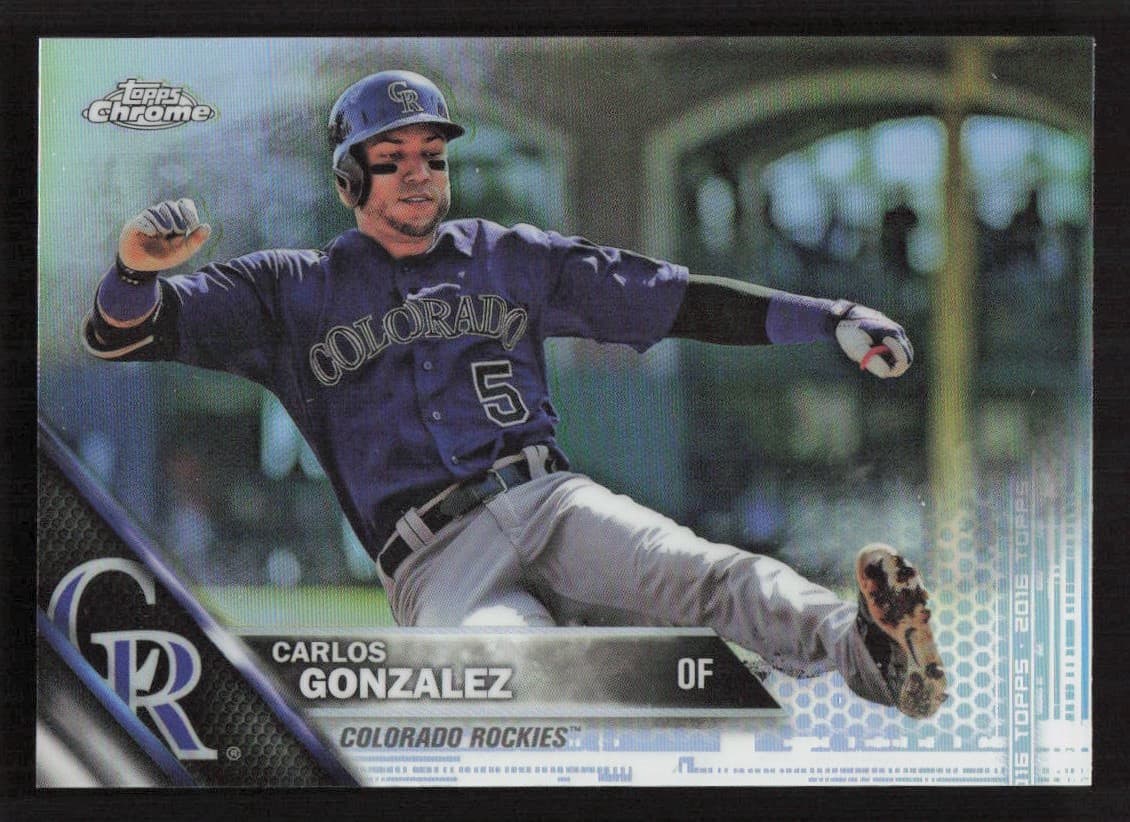 Carlos Gonzalez 2016 Topps Chrome 2016 Topps Chrome refractor