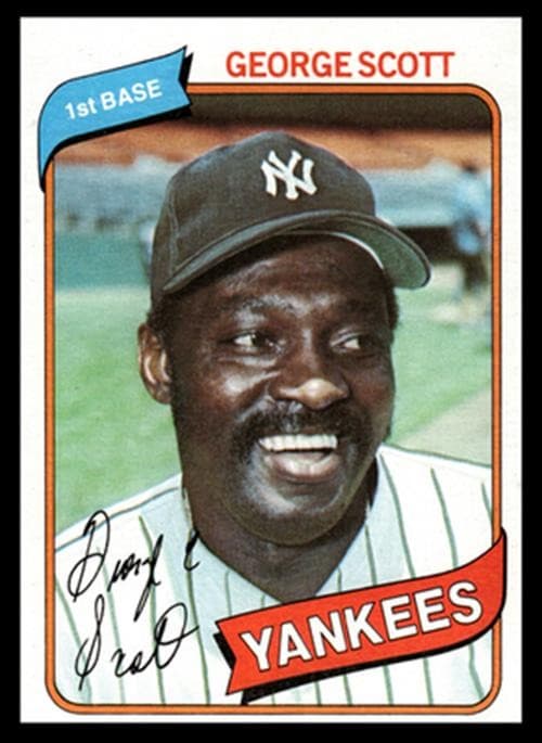 George Scott New 1980 Topps 1980 Topps