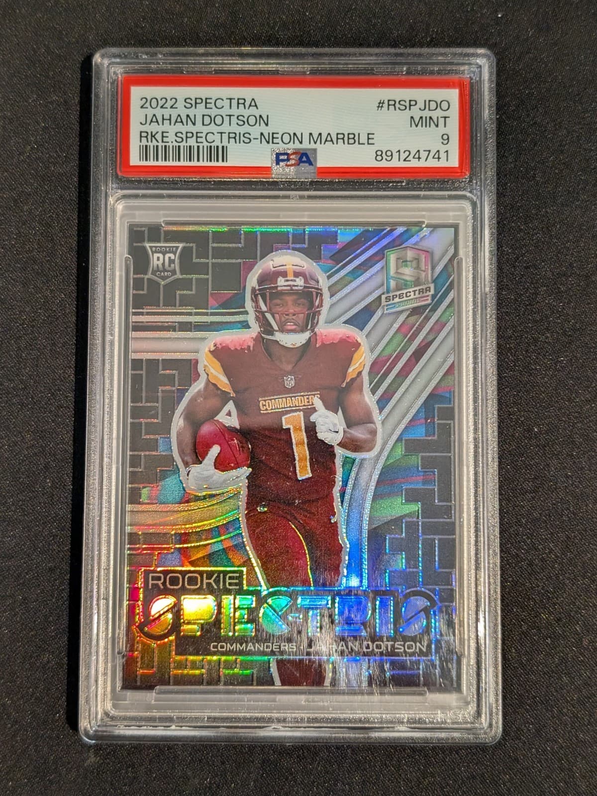 Spectra Jahan Dotson 2022 Panini 2022 Panini neon