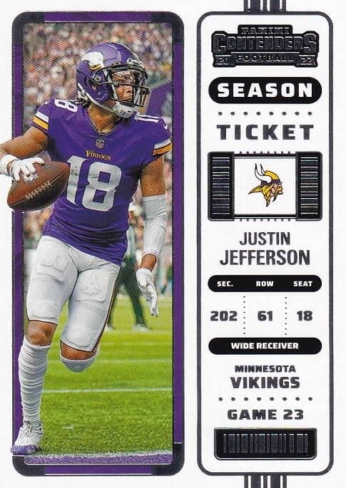 Justin Jefferson 2022 Panini Contenders 2022 Panini Contenders