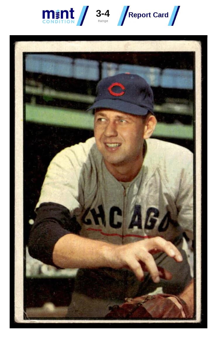 COLOR BOB RUSH 110 VG BASEBALL 1953 Bowman