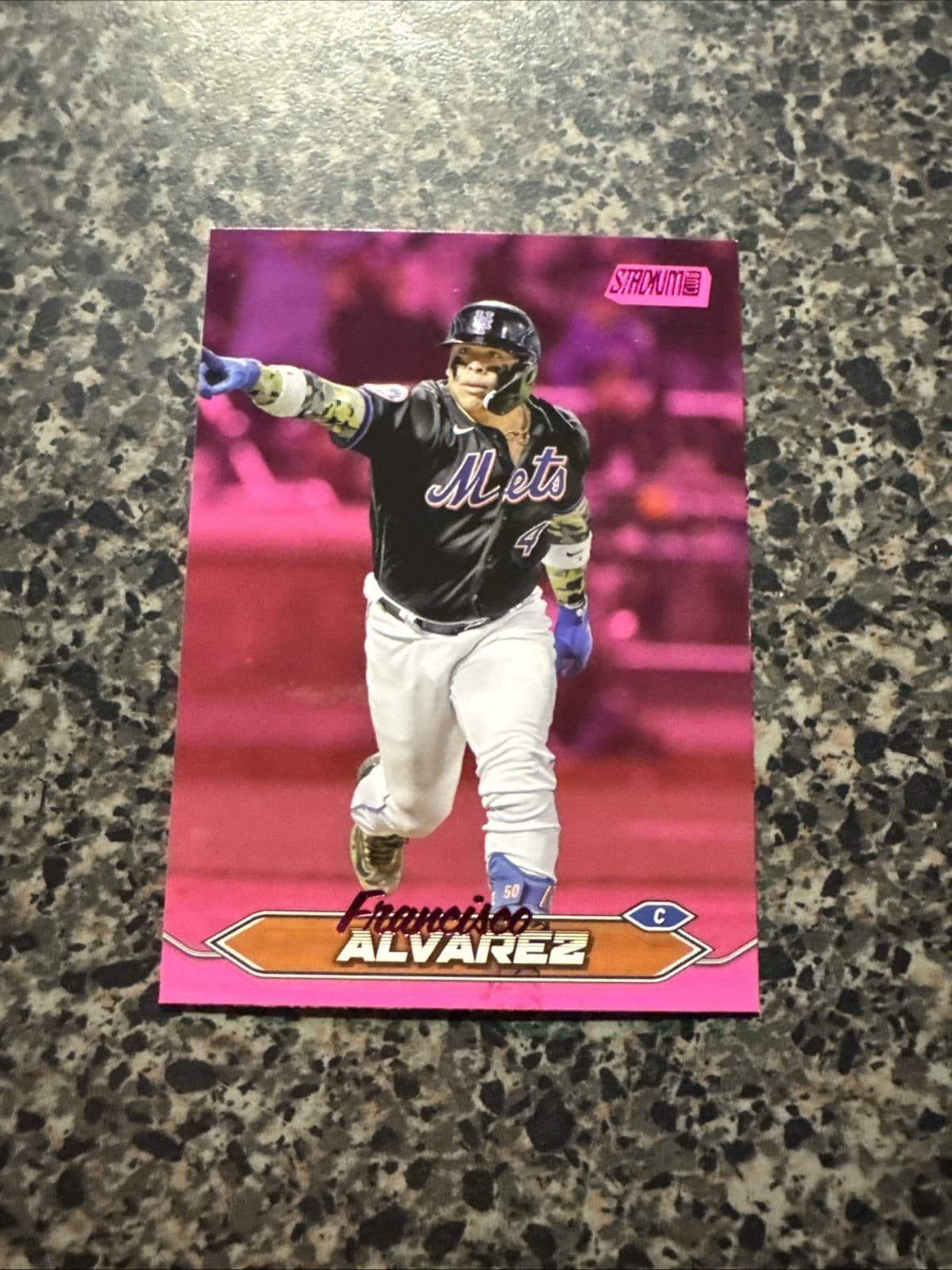 Francisco Alvarez Pink 2024 Topps Stadium Club 2024 Topps Stadium Club