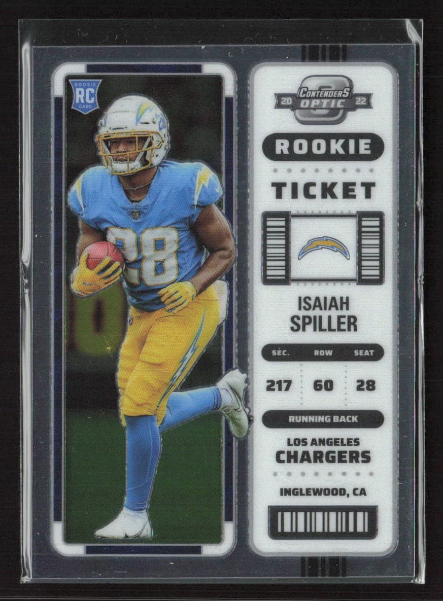 Isaiah Spiller Optic 2022 Panini Contenders 2022 Panini Contenders green-pulsar example 1