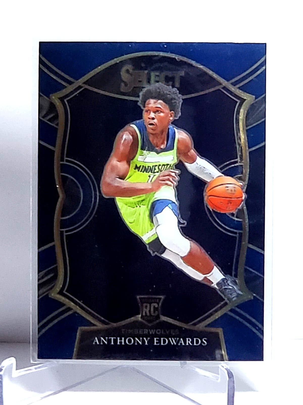 Anthony Edwards 2020 Panini Select 2020 Panini Select blue