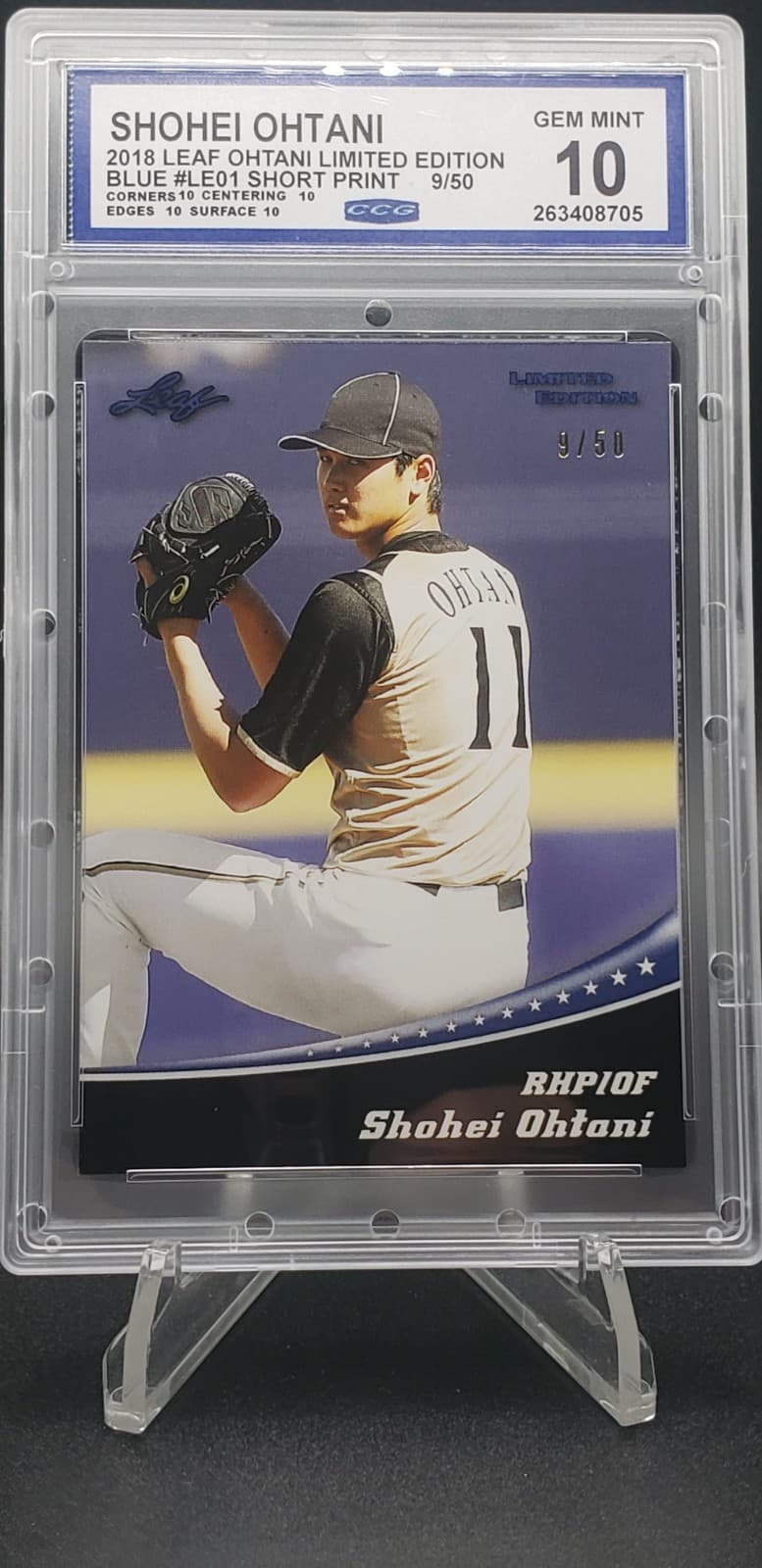 LIMITED EDITION SET SHOHEI OHT 2018 Leaf 2018 Leaf blue