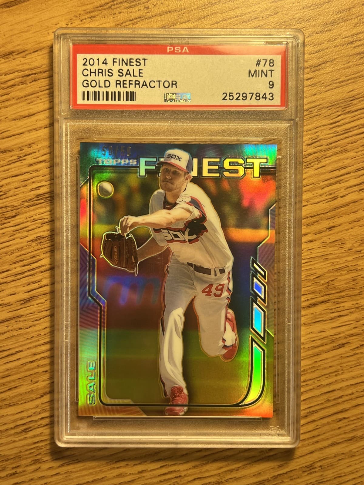Chris Sale Gold 2014 Topps Finest 2014 Topps Finest