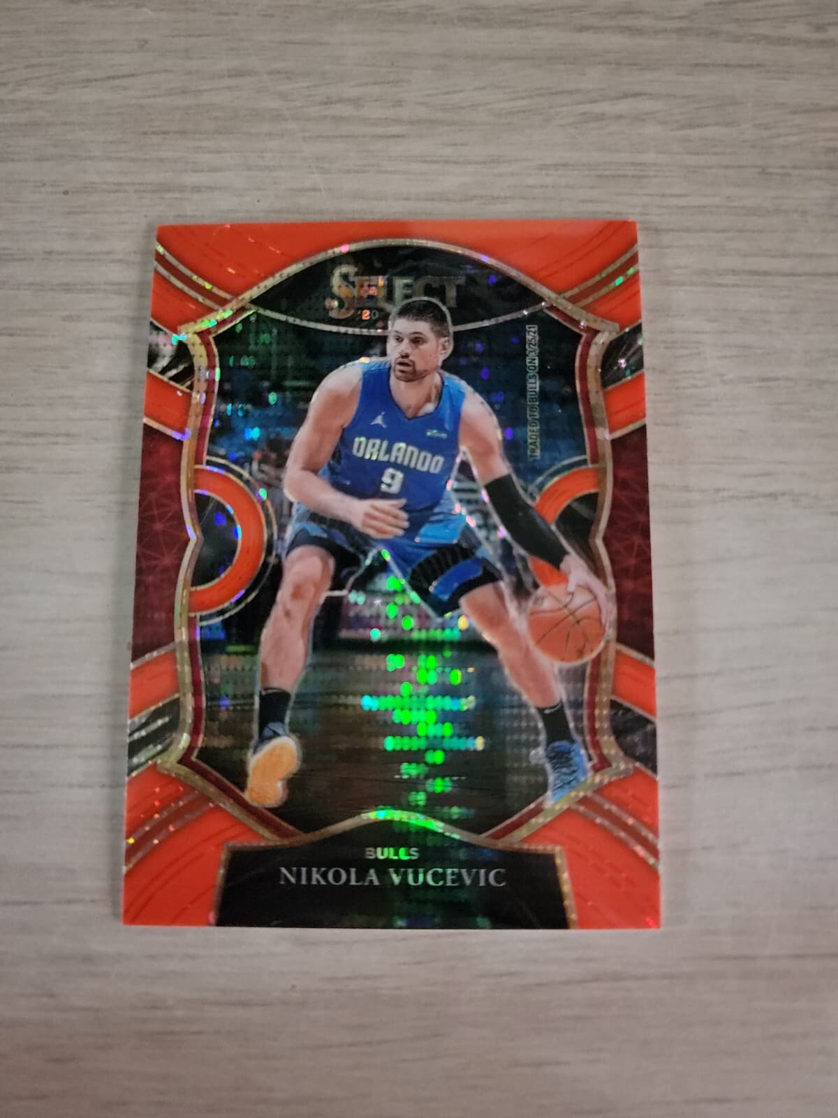 Basketball Nikola Vucevic 2020 Panini Select 2020 Panini Select neon-orange-pulsar
