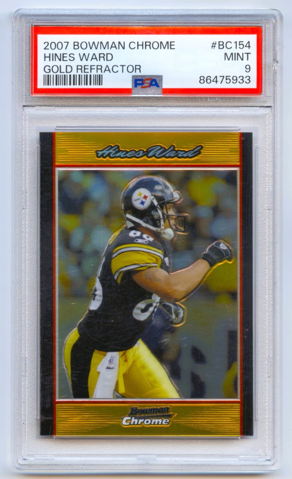 HINES WARD PITTSBURGH STEELERS 2007 Bowman Chrome 2007 Bowman Chrome
