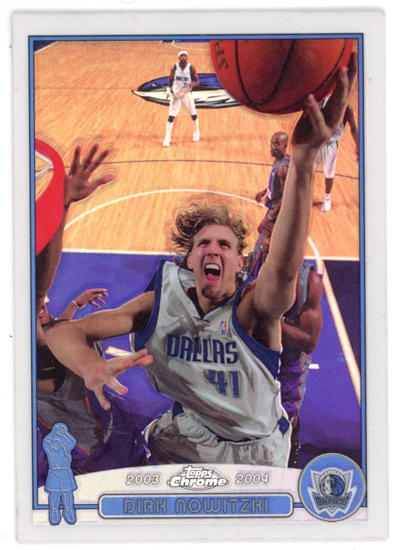 -04 DIRK NOWITZKI 2003 Topps Chrome 2003 Topps Chrome refractor
