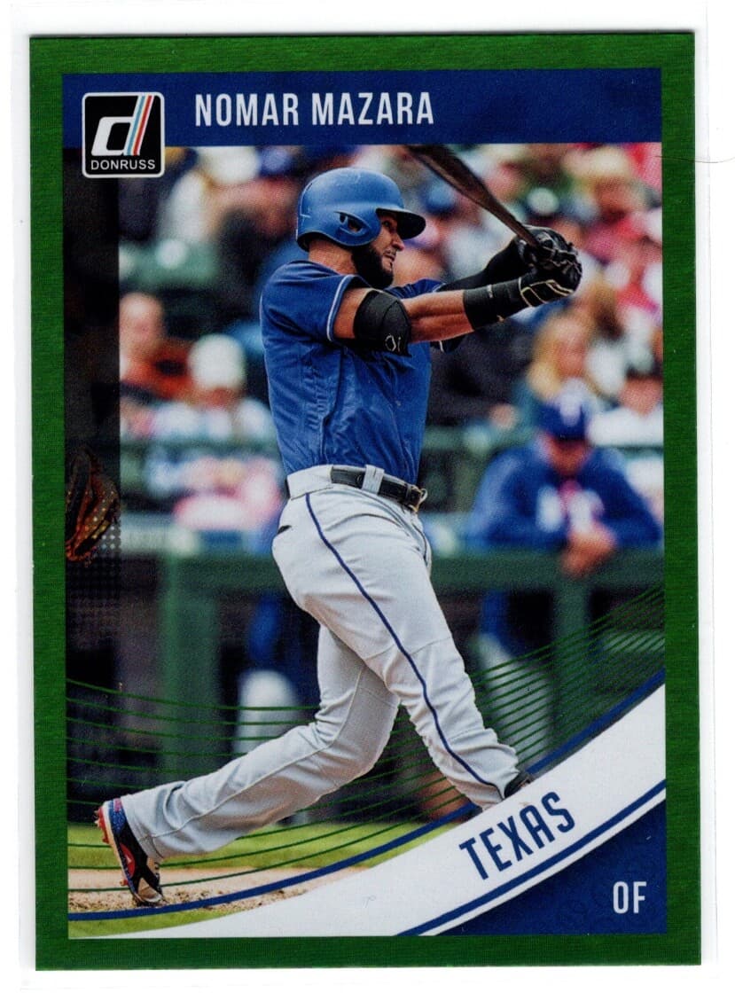 NOMAR MAZARA RANGERS - GREEN F 2018 Donruss 2018 Donruss