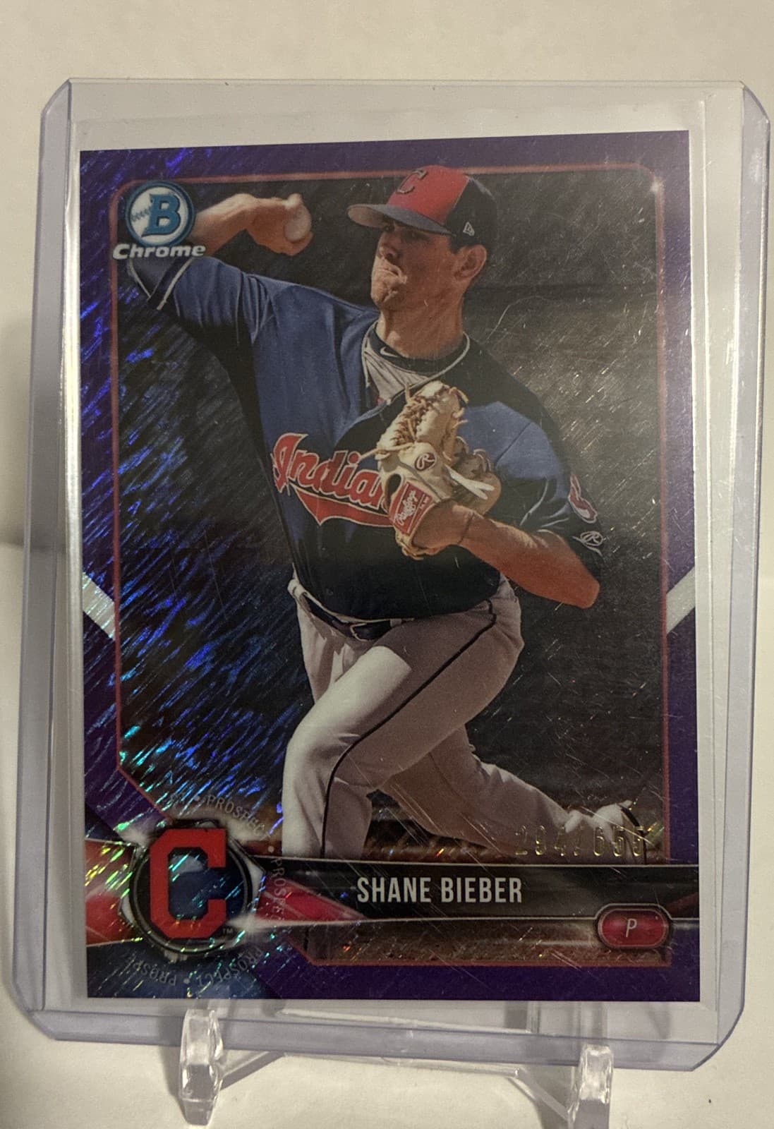 Prospects Shane Bieber 2018 Bowman Chrome 2018 Bowman Chrome