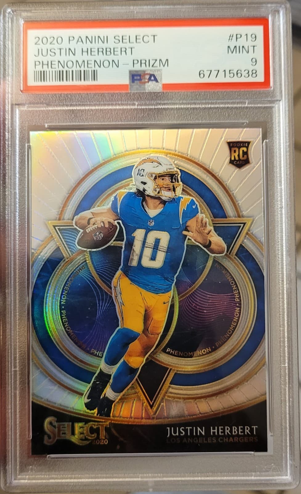 Justin Herbert Silver 2020 Panini Select 2020 Panini Select