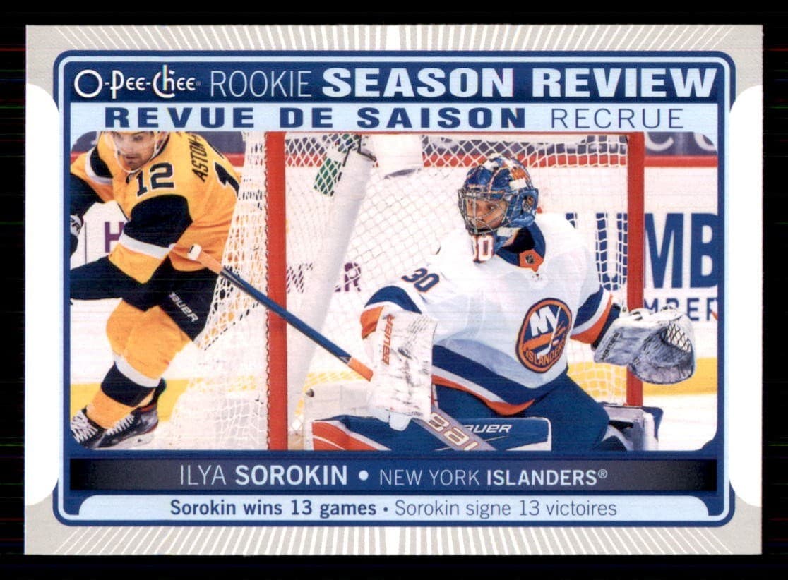 Ilya Sorokin 2021 topps