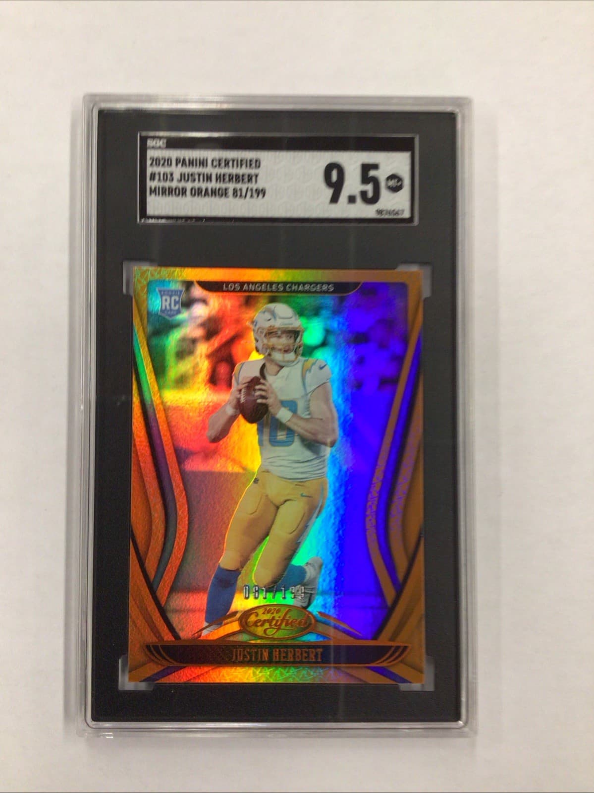 Rookies Justin Herbert 2020 Panini 2020 Panini orange