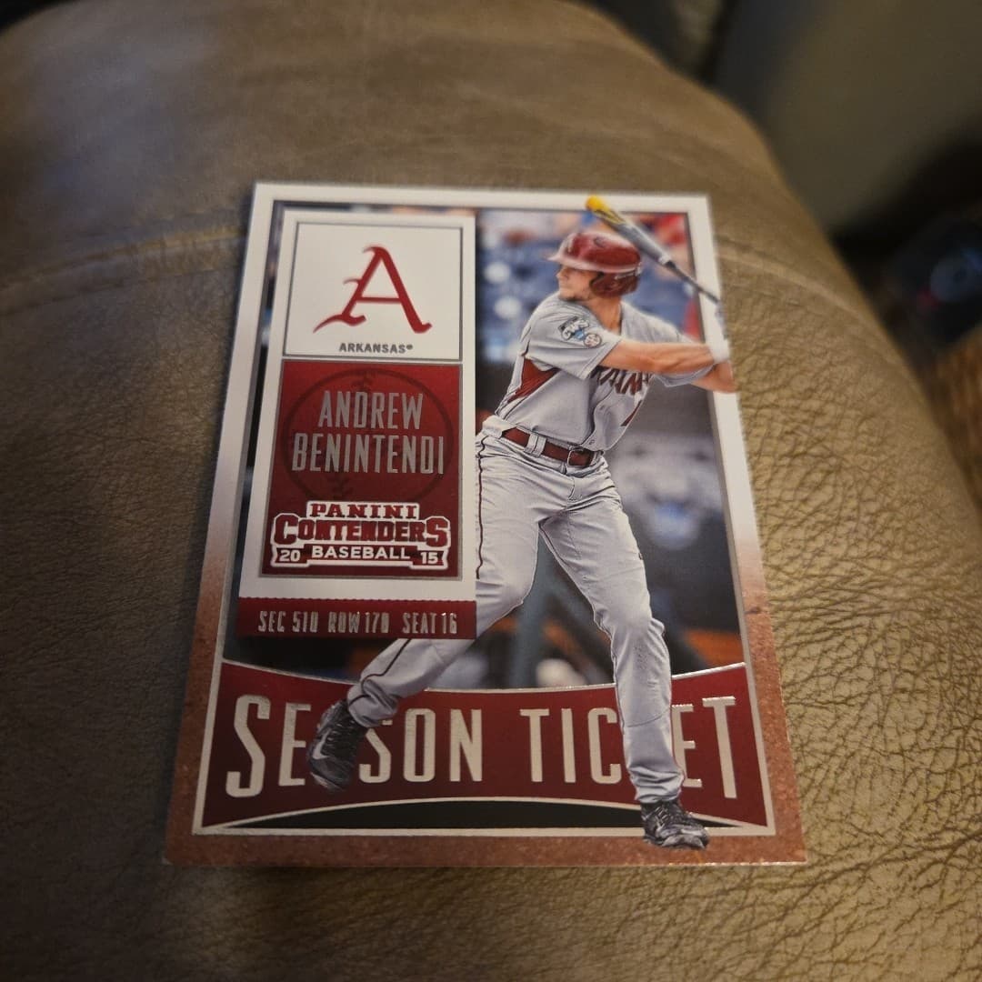 Andrew Benintendi Arkansas 2015 Panini Contenders 2015 Panini Contenders