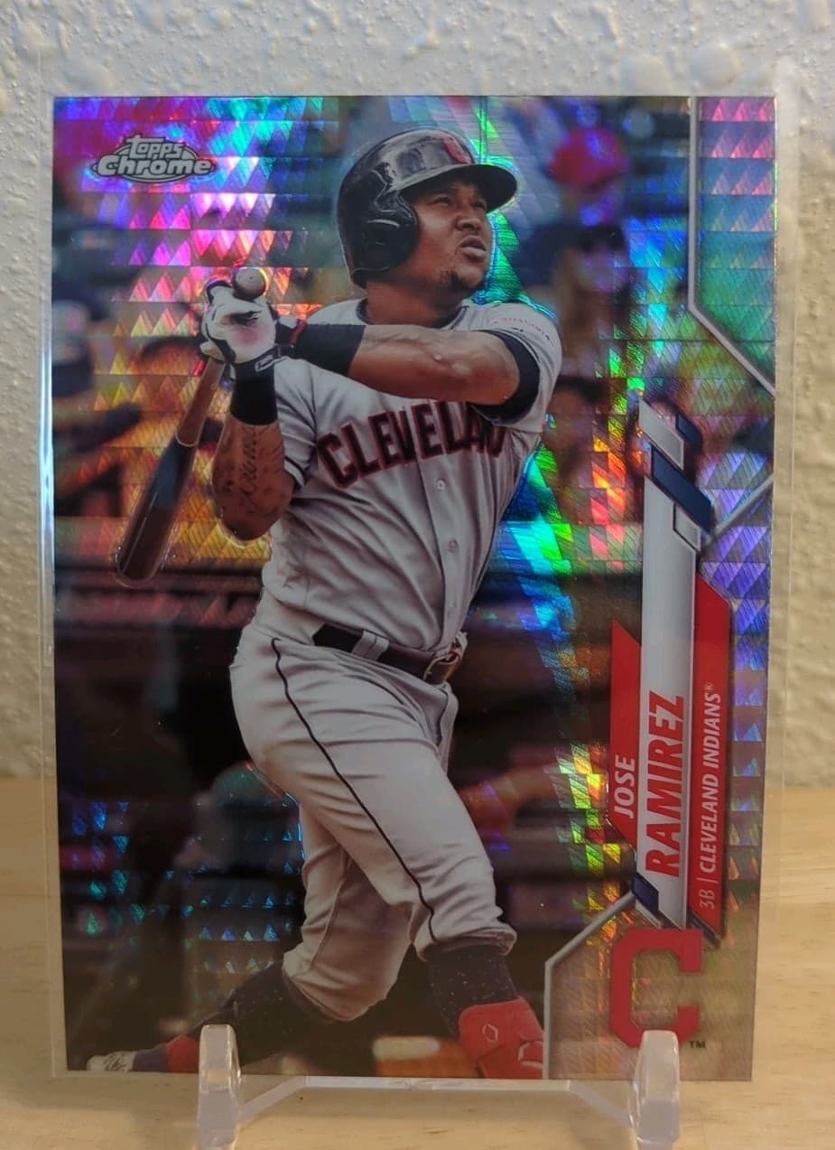 Jose Ramirez Prism 2020 Topps Chrome 2020 Topps Chrome refractor
