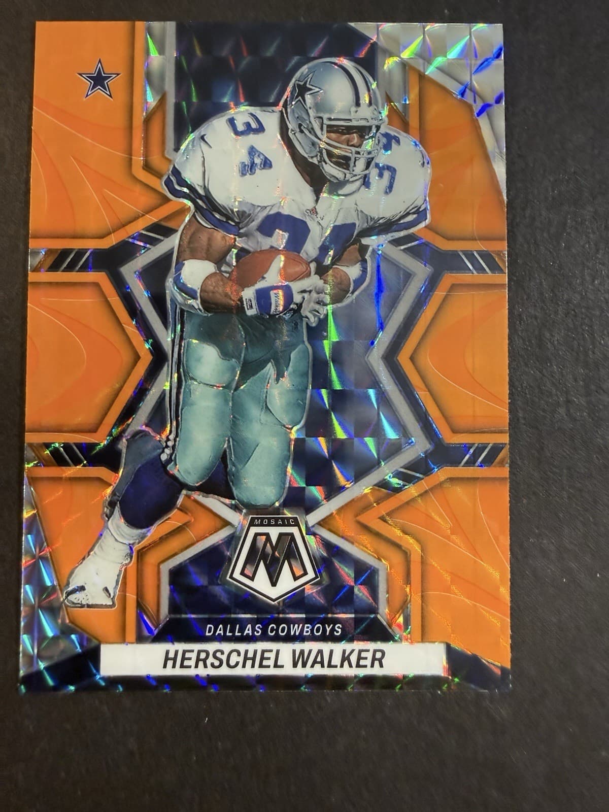 Herschel Walker Mosaic 2022 Panini Mosaic 2022 Panini Mosaic orange