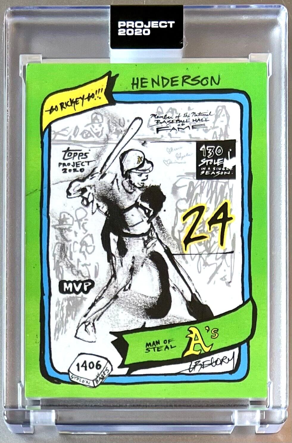 PROJECT RICKEY HENDERSON by GR 2020 Topps 2020 Topps