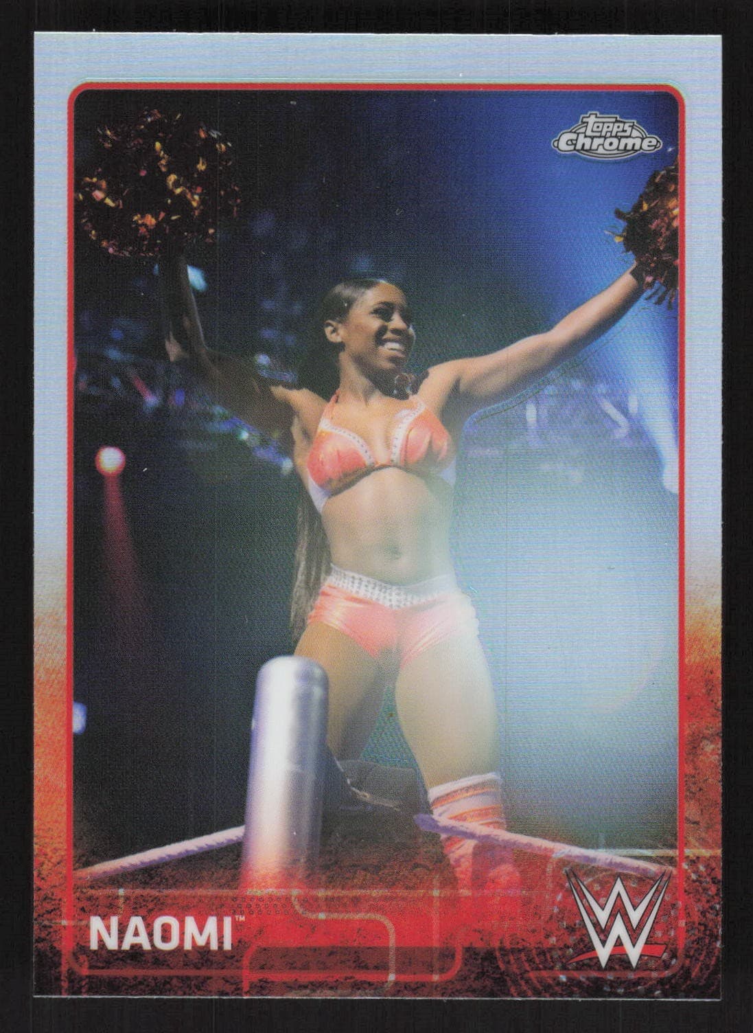 WWE Naomi 2015 Topps Chrome 2015 Topps Chrome refractor